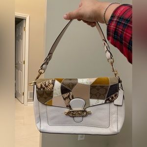 Coach F 91092 Jade Messenger Bag With Patchwork